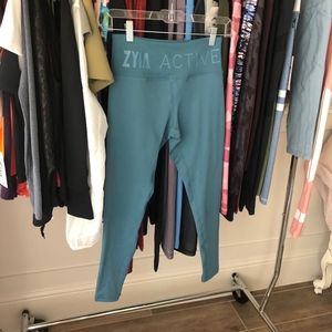 Zyia Awaken Blue Light n Tights Leggings Size XS